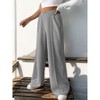 Coolmee Women's Wide Leg Sweatpants Casual Loose Pants Comfy Lounge Joggers Baggy Sweatpants Pockets - 4 of 4
