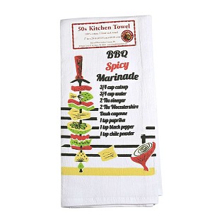 Decorative Towel Spicy Bbq Marinade Cotton 100% Cotton Kitchen Cooking Vl118 24.0 Inch Spicy Bbq Marinade 100% Cotton Kitchen Cooking Kitchen Towel - 1 of 3