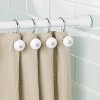 iDESIGN Cameo Steel Adjustable Length Shower Curtain Tension Rod White - 3 of 4