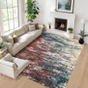 Modern Abstract Living Room Area Rug for Home Decor, Large Soft Non Slip Washable Carpet for Bedroom Dining Room - 3 of 4