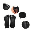 Unique Bargains Invisible Five Fingers Socks Hollow Out Breathable Soft Fashion No Show Socks for Women 3 Pairs - 3 of 4