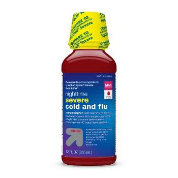 Severe Nighttime Cold & Flu Liquid - Berry - 12 fl oz - up & up™
