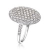 Ross-Simons 2.40 ct. t.w. Pave CZ Oval Ring in Sterling Silver - 3 of 4