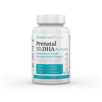 Greens First Female Prenatal with Vegan DHA Vitamin Dietary Supplement Capsules - 90ct