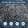 Human Dog Bed with Faux Fur, 68"x43"x8.6" Egg-Crate Orthopedic Foam, Removable Cover, Pillow, Handle & Side Pocket - 4 of 4
