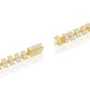 Links of Italy Sterling Silver 6mm Barrel CZ Chain  - Available Sizes: 20  , 22  , 24  Inches - 2 of 4