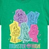 Boys' - Monster High - Pastel Character Group Short Sleeve Graphic T-Shirt - 2 of 4
