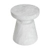 Christopher Knight Home Heike Outdoor Modern Travertine Lightweight Concrete Side Table - 4 of 4