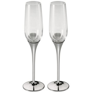 Royal Selangor Hand Finished Domaine Collection Pewter Champagne Flutes (Pair) Gift - 1 of 1