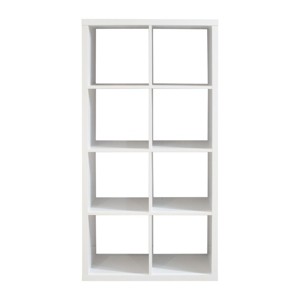 GlasFlength Utility Storage Cabinets Modular Cube Storage Organizer Simple Design for Living Room Office Bedroom, White, 29.92"*15.35"*57.52" - 1 of 4