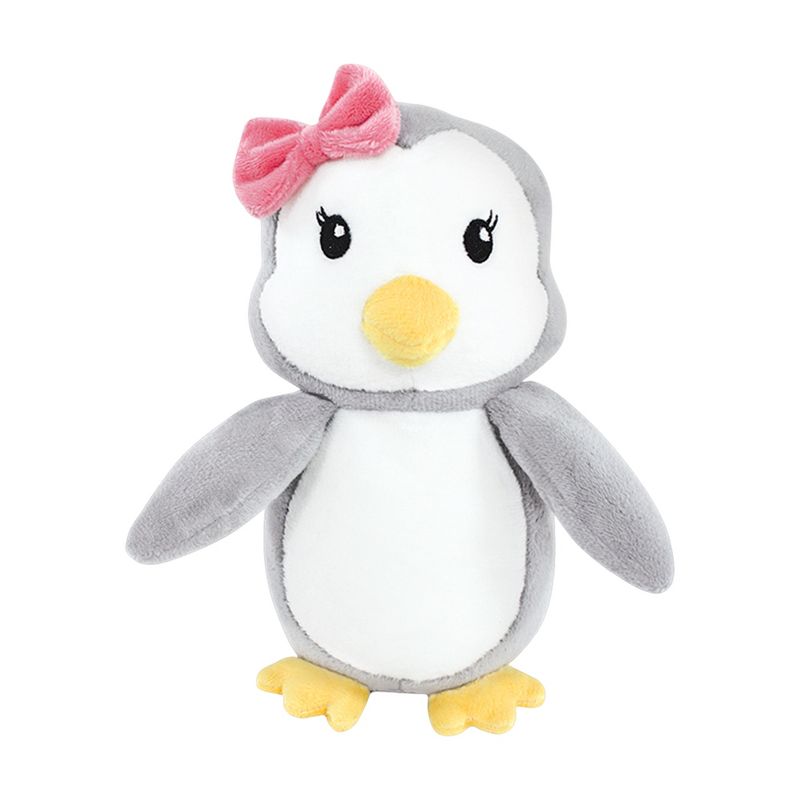 Luvable Friends Infant Girl Plush Bathrobe and Toy Set, Girl Penguin, 0-9 Months, 4 of 5
