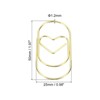 Unique Bargains Heart-Shaped Fashion Cute Decorative Fun Paper Clip 20 Pcs - 2 of 4