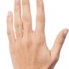 Pompeii3 1 1/10Ct Diamond & Moissanite Accent Engagement Ring in 10k Gold - 3 of 4