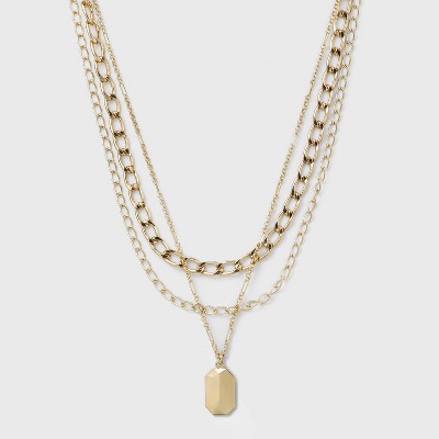 Gold : Necklaces & Pendants for Women : Target