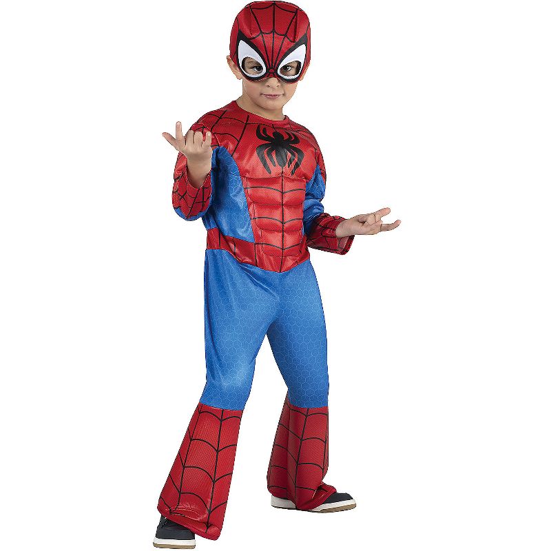 Jazwares Toddler Boys' Spider-Man Costume - Size 3T-4T - Red, 1 of 6