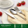 BRINJOY 20-Piece Stainless Steel Silverware Set - Mirror Polished Cutlery Set for 4, Dishwasher Safe - 3 of 4