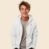 Dalix Cappuccino Embroidered Zip Hoodie Fleece Long Sleeve Pocket Warm Soft Mens - 3 of 4