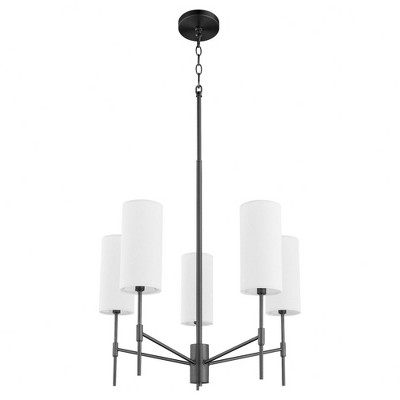 Quorum Lighting Hamilton 5 - Light Chandelier in  Matte Black