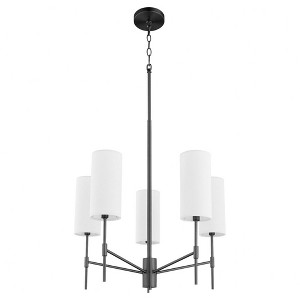 Quorum Lighting Hamilton 5 - Light Chandelier in  Matte Black - 1 of 4