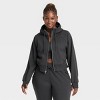 Women's Fleece Full Zip Hooded Sweatshirt - All In Motion™ - 3 of 4
