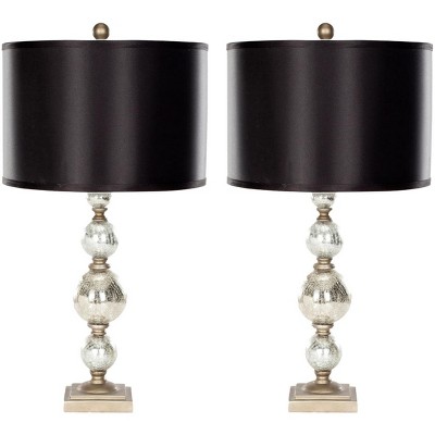 Nettie Mercury Glass Lamp (Set of 2) - 27 Inch Height - LIT4060 - Silver - Safavieh
