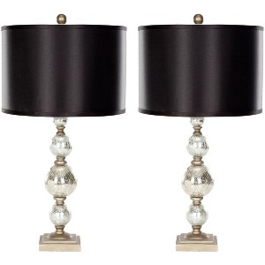 Nettie Mercury Glass Lamp (Set of 2) - 27 Inch Height - LIT4060 - Silver - Safavieh - 1 of 3