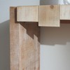 Vynxaria Modern Rustic Console Table 71”W×15”D Sculpted Block-Apron Design, Durable Engineered Wood - 3 of 4