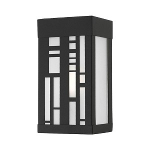 Livex Lighting Malmo 1 - Light Wall Light in  Textured Black - 1 of 4