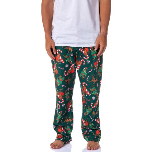 Scooby-doo Mens' Christmas Character Tree Reindeer Sleep Pajama Pants ...