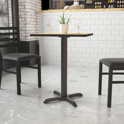 Cast Iron 22" x 22" Black Restaurant Table Base