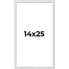 PosterPalooza | Textured White Picture Frame - UV Acrylic, Foam Board Backing, Hanging Hardware - 2 of 4