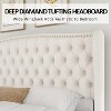 AMERLIFE Platform Bed Frame, Velvet Upholstered Bed with Deep Button Tufted - 4 of 4