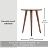 MH London Bond 18" Solid Wood End Table Triangular Top - 4 of 4