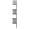 vidaXL Wall Corner Shelf Gray Sonoma 7.9 in.x7.9 in.x50.2 in. Engineered Wood - 3 of 4