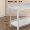 60X24x35 Inch Stainless Steel Work Table with Double Shelf, Heavy Duty Prep Station for Kitchen Restaurant or Garage Storage - 4 of 4