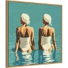 Amanti Art Two Friends At The Beach by Layla Oz Framed Canvas Wall Art - 3 of 4