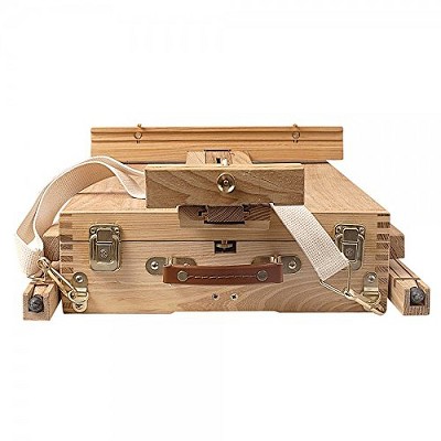 Beech Wood French-Style Portable Art Easel with Storage