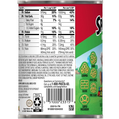 SpaghettiOs Super Mario Bros Canned Pasta with Meatballs- 15.6oz_11