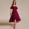 Ever-Pretty Spaghetti Strap Cold Shoulder Chiffon A-Line Wedding Guest Dresses - image 2 of 4