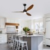 52" Ceiling Fan with Lights Remote Control,Quiet DC Motor 3 Blade Ceiling Fans 6 Speed Levels,Reversible Ceiling Fan,for Patio,Living Room,Bedroom - 4 of 4