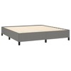 vidaXL Fabric Bed Frame in Dark Gray - Queen Size, Modern Style Double Bed Frame - 4 of 4
