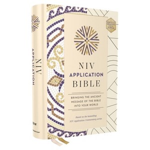 NIV Application Bible, Hardcover, Multi-Cream, Red Letter, Comfort Print - (NIV Application Commentary Resources) by  Zondervan - 1 of 1