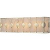Uttermost Rustic Wall Mount Light Metal Hardwired 27" 4-Light Fixture White Glass Shade for Bathroom Bedroom Vanity Mirror House - 2 of 2