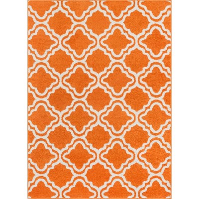Modern Calipso Lattice Trellis Bright Kids Room Carpet Soft Durable Area Rug