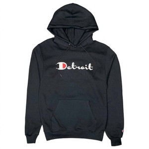 Men's Champion Pullover Hoodie - Ink Detroit - 1 of 2