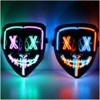 Mask, Halloween LED Mask, 2 Pcs, for Festival Cosplay, Halloween Costume, Masquerade Parties - 3 of 4
