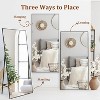 Full Length Mirror, Oversized Full-Body Hanging or Leaning Rectangle Mirror, Thin Frame Floor Mirror,for Bedroom, Living Room, Dressing Room, Gym - 4 of 4
