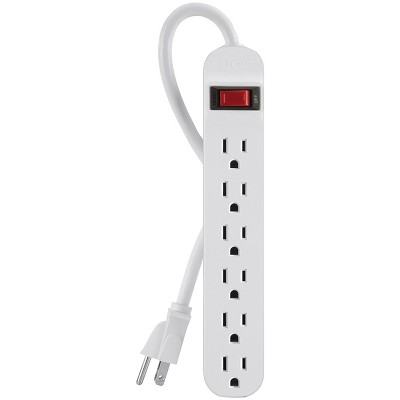 Belkin® 6-Outlet Power Strip in White