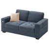 JUJABU 70 Inch Loveseat Sofa with Charging Port, Side Pocket and Removable Medium Firm Cushion, Breathable Chenille Fabric - 2 of 4