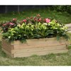 LuxenHome Wood 2.7ft x 1.3ft Raised Garden Bed Brown - image 2 of 4